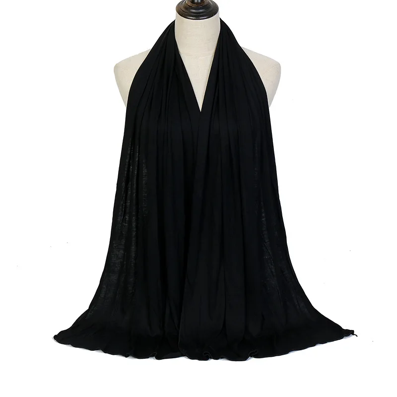

Fashion Ladies long scarf 2021 new scarf modal shawl Black