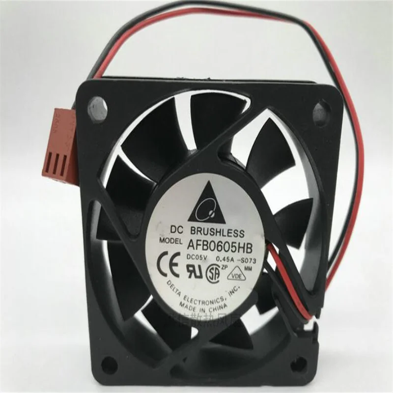 Оригинальный двухпроводный переключатель вентилятора delta 6015 AFB0605HB DC5V 0.45A 6 см