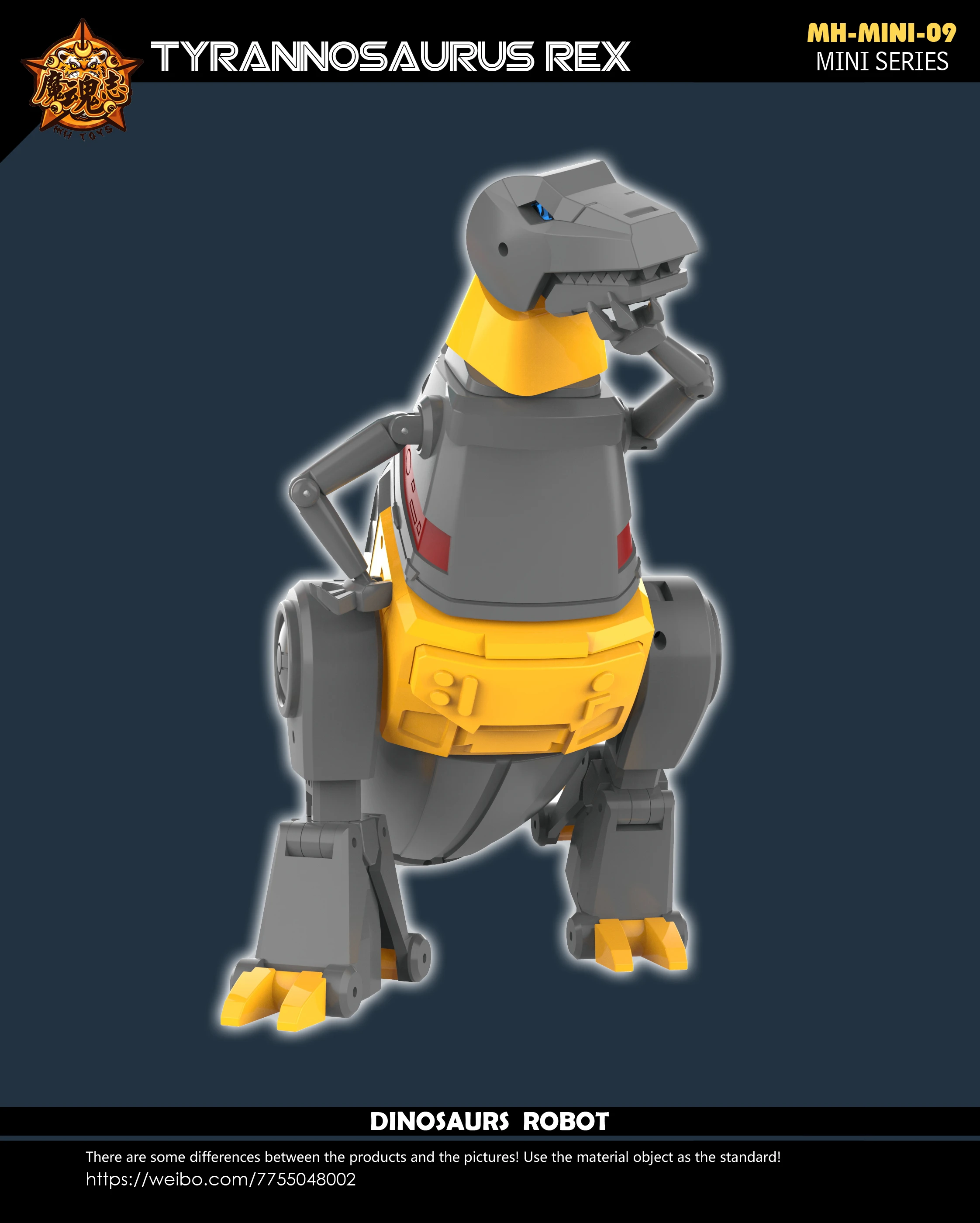 Фото В НАЛИЧИИ Трансформация MHZ TOYS MH-MINI-09 MINI-09B Grimlock 2.0 KO NA H44 Малая масштабная экшн-фигурка Модель игрушки №4