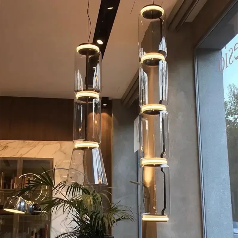 SANDYHA современные подвесные светильники прозрачные стеклянные абажуры люстры для
