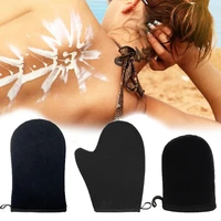 new reusable body self tan applicator tanning gloves cream lotion mousse body cleaning glove self body cleaning glove