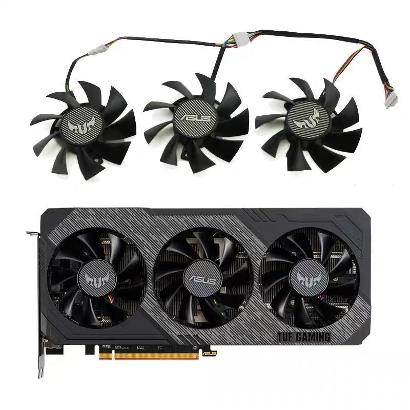 Вентилятор охлаждения графической карты 75 мм FD8015U12D RX 5700 RX 5700 XT для ASUS GTX 1660 Ti 1660 Super RX 5700 XT TUF X3 OC