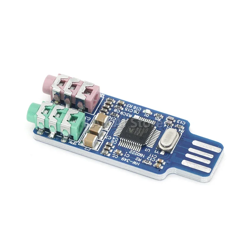 CM108 USB-накопитель Бесплатная звуковая карта Портативный компьютер Модуль внешней
