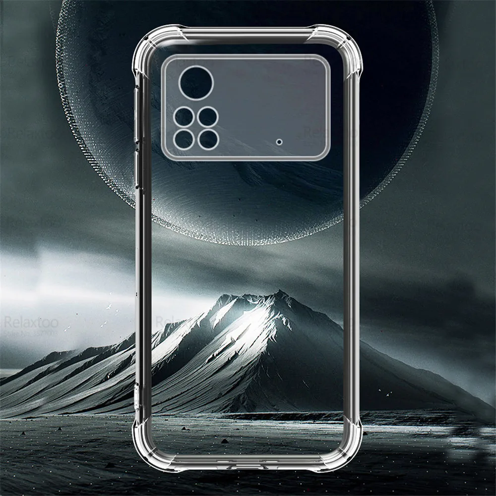 for xiaomi poco x4 pro 5g case transparent protect phone cover mi pocophone pocco pocox4 x4pro x 4 4x pro nfc shockproof fundas free global shipping