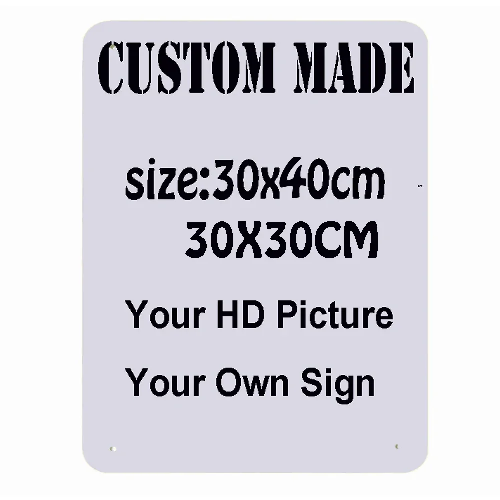 Металлические жестяные вывески на заказ ретро-табличка наклейка стену