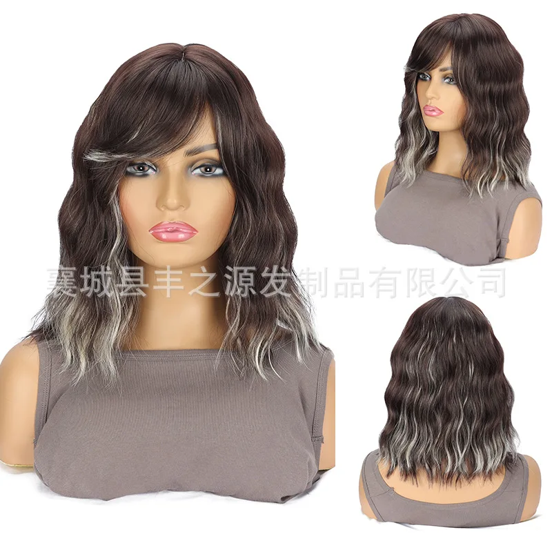 Парик для косплея в европейском и американском стиле короткие вьющиеся волосы с