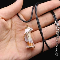 fashion natural shell necklace reiki heal simple gold plated shell pendant for women necklace jewelry gifts