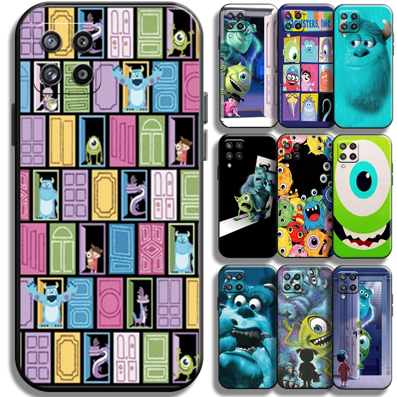 

Cartoon Monsters University For Samsung Galaxy M32 M32 5G Phone Case Full Protection Liquid Silicon Black Cover Soft Coque Back