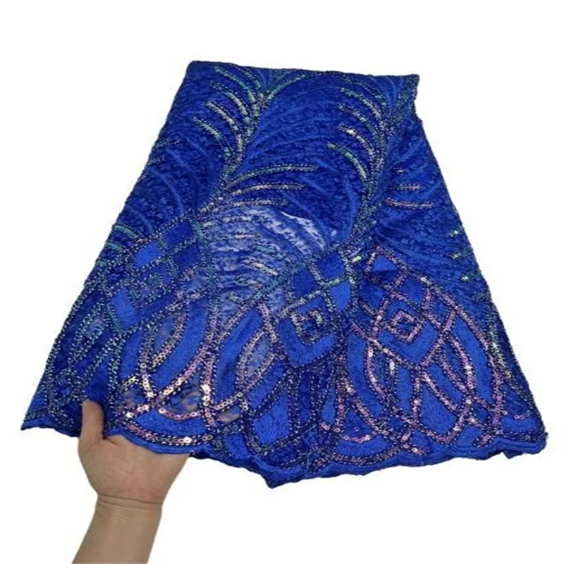 Небесно-Голубой (5 ярдов/шт.) новейший африканский Фотофон темно-зеленого цвета с