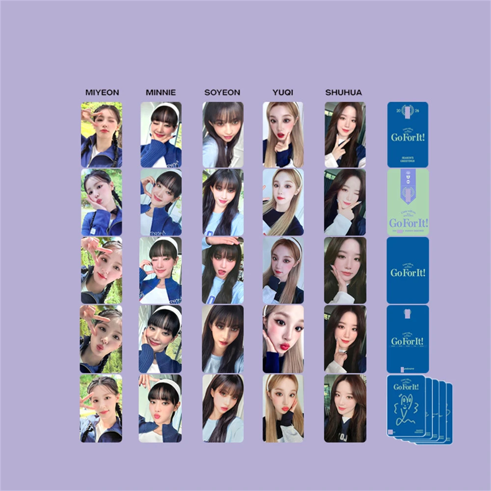 Фотооткрытки KPOP (G)I-DLE коллекционные почтовые открытки 2024 года LOMO MiYeon Soyeon YUQI Minnie
