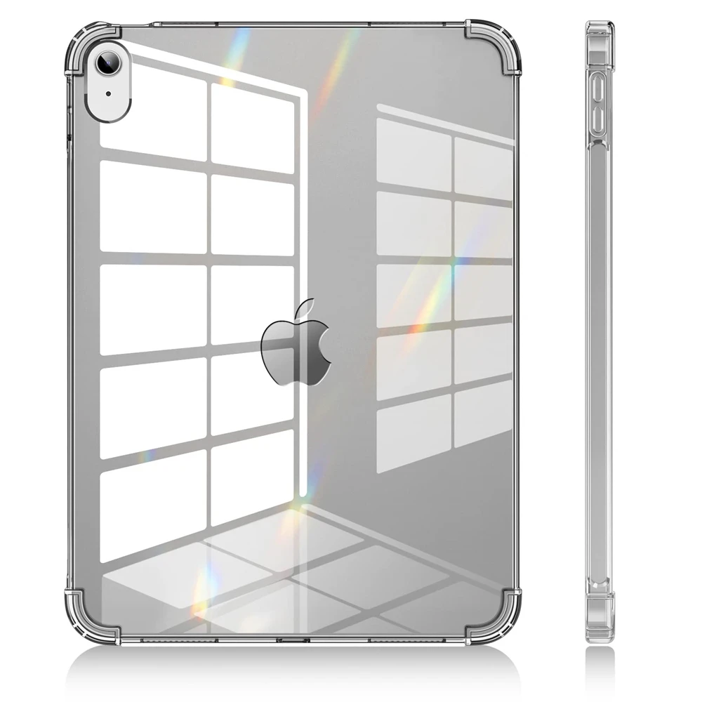 

Чехол для планшета Apple iPad 10 10,9 2022 10 поколения A2696 A2757, гибкий мягкий силиконовый чехол + Защитная пленка для экрана