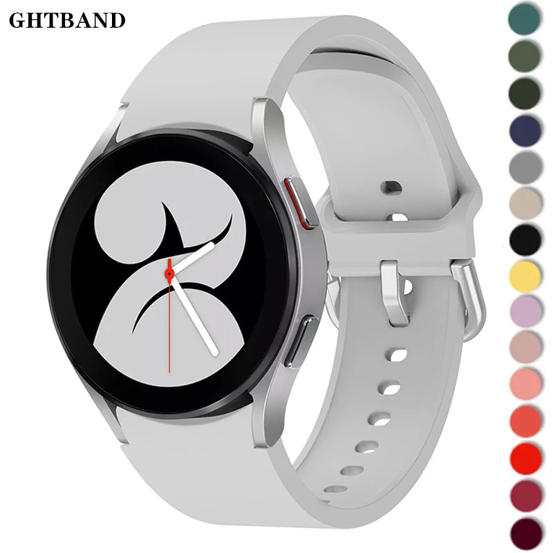 

20mm watch Band For Samsung Galaxy Watch 5/4 44mm 40mm 4classic 42mm 46mm Silicone Sports Bracelet Galaxy Watch 5 pro 45mm Strap