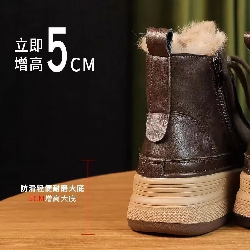Женские зимние ботинки новая корейская версия повседневная хлопковая женская