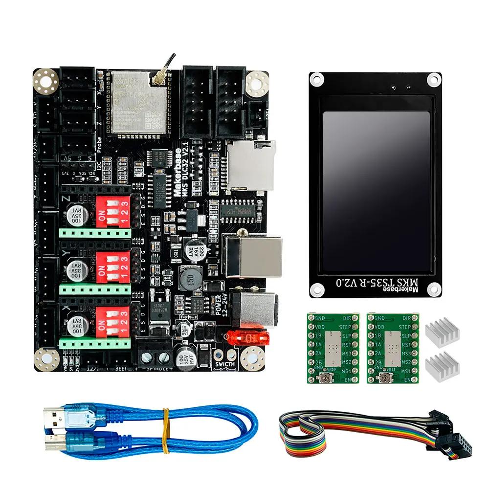 Материнская плата RAMPS MKS DLC32 32 бита ESP32 WIFI GRBL TFT сенсорный экран для настольного
