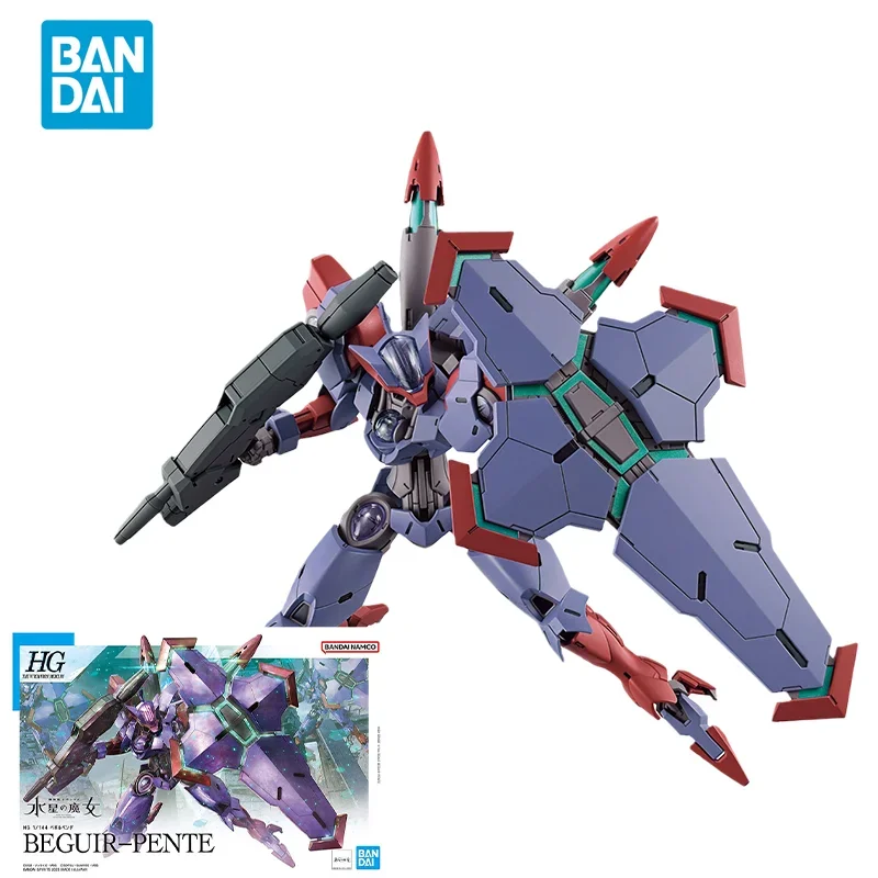 Фото Оригинальная аниме-модель Bandai GUNDAM HG1/144 The Witch From Mercury BEGUIR-PENTE, коллекционные игрушки, подарки для детей №1
