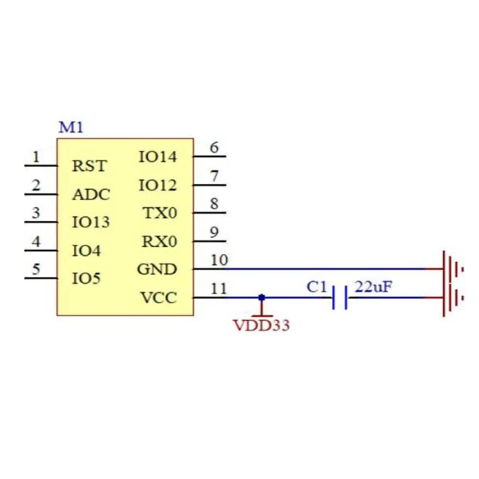 Wi-Fi-модуль Φ Tywe2s Serial Golden Finger Esp-02s Wireless с передачей Esp8285 Esp8266 совместимый прозрачный