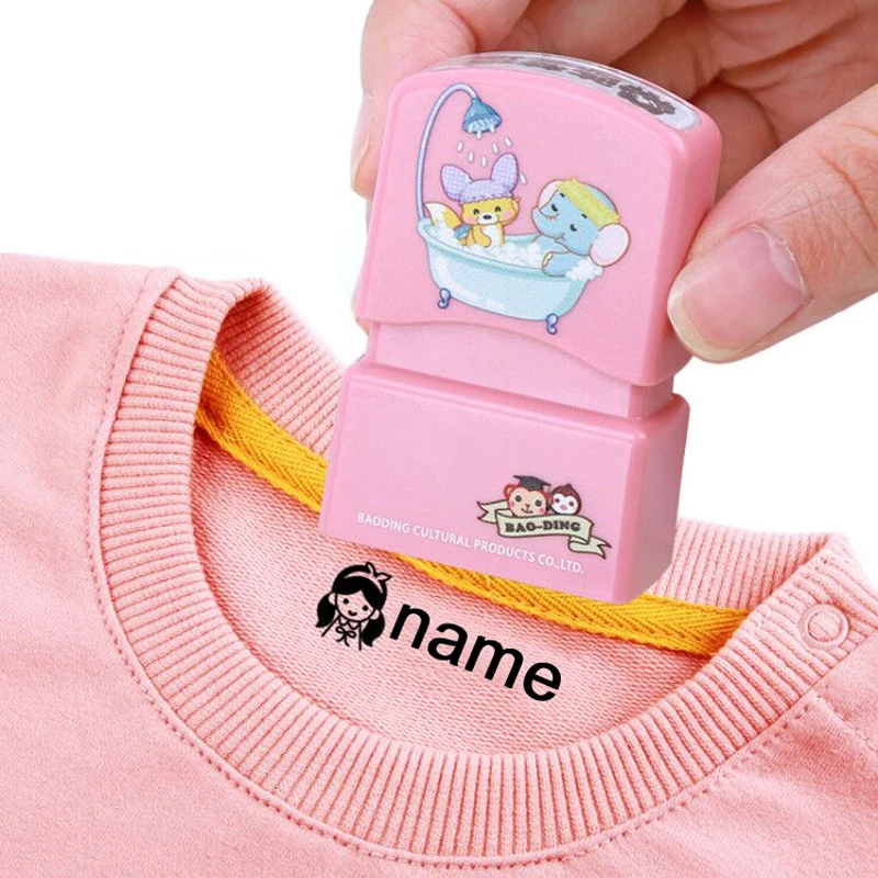 New Customized Name Stamp Waterproof Toy Baby Student Clothes Chapter Wash not Faded Children's Seal Customized Stamp Gifts