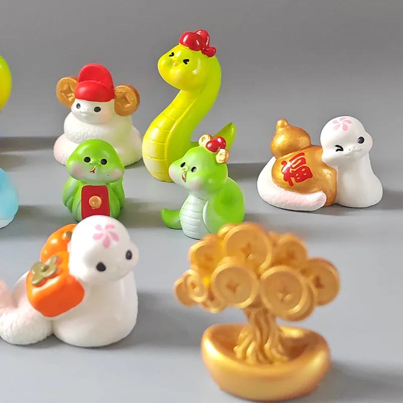 6~16 шт. Рождественская новогодняя фигурка змеи сделай сам домашний декор комнаты