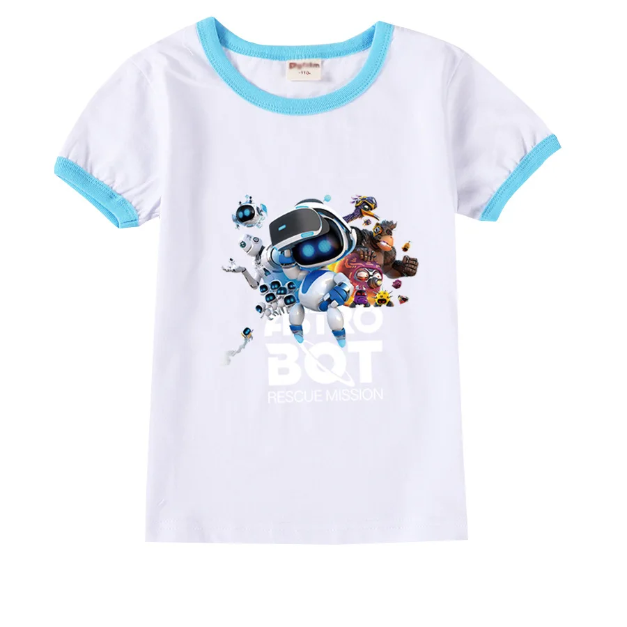 Детская футболка с коротким рукавом и принтом Game ASTRO BOT
