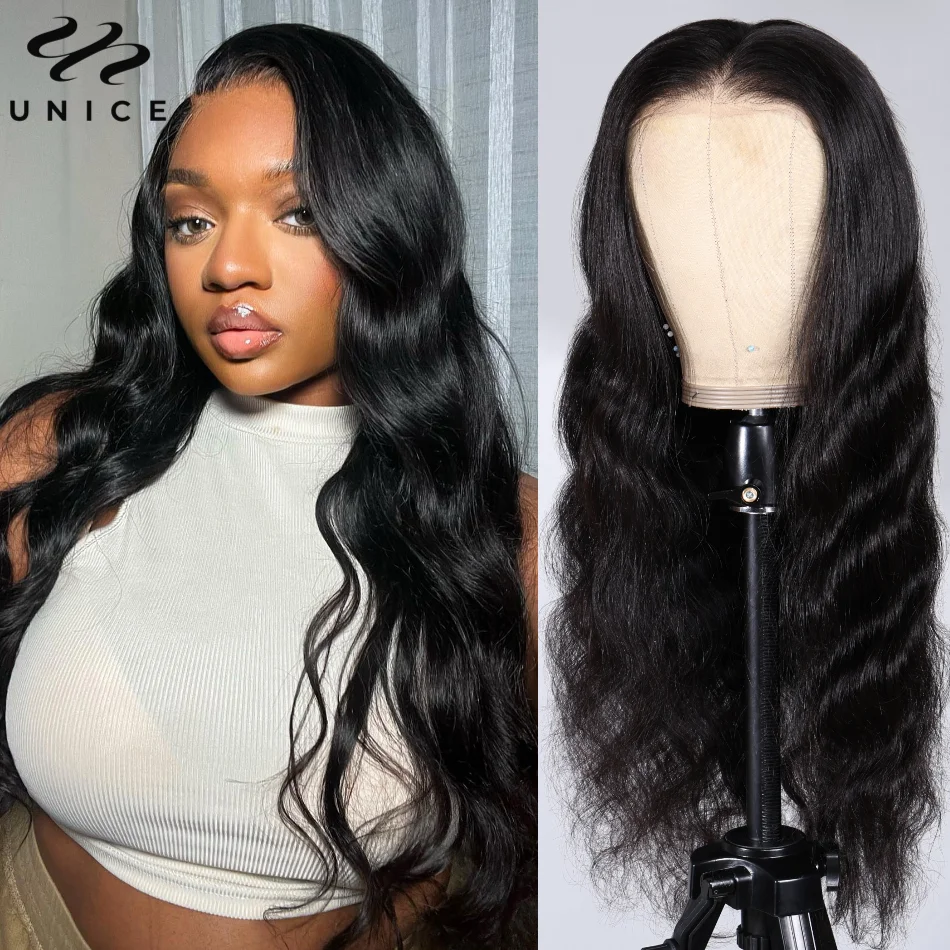 

UNice Hair Pre-Cut Lace Wig 13x4 Lace Front Wigs Body Wave Human Hair Wigs Pre Plucked Hairline with Baby Hair