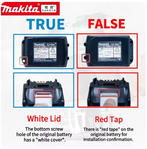 Аккумулятор для электроинструмента Makita DTW700 DDF487 DTD171 DGA404 HR140D DJV182Z
