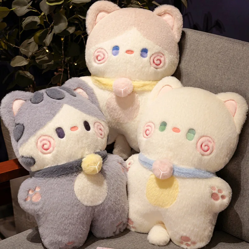 

Lovely Kitty Plush Doll Cartoon Cat Pillow Stuffed Animals Baby Comfort Toy Kawaii Sleeping Pillow Kids Cuddle Cushion Girl Gift