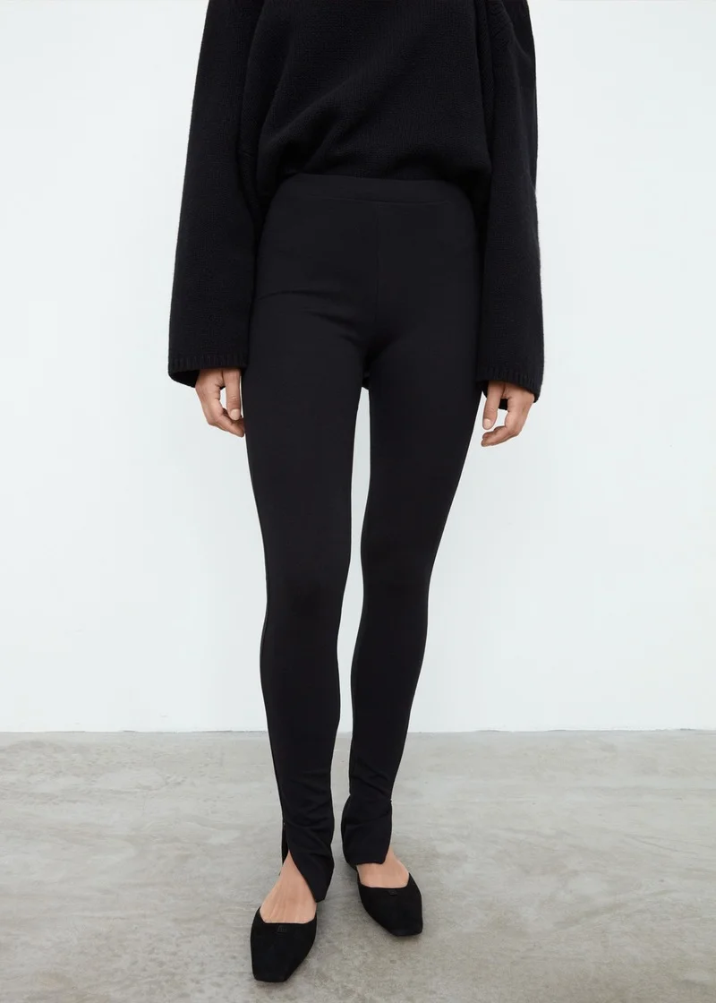 

Classic Trousers Zipper Opening Stretch Women Pants
