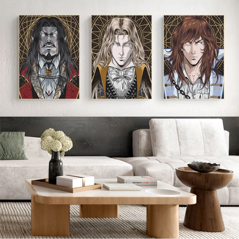 

Anime Game Castlevania Classic Movie Posters Vintage Room Bar Cafe Decor Kawaii Room Decor