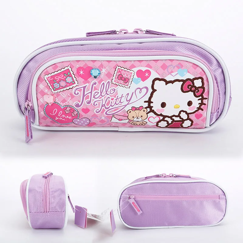 Hello Kitty Children Primary and Secondary School Girls Large Capacity Multi-Layer Pencil Case Stationery Case Bow Pencil Case