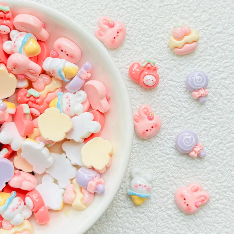 30 шт. новинка искусственная Статуэтка из смолы для мороженого ремесла с плоским