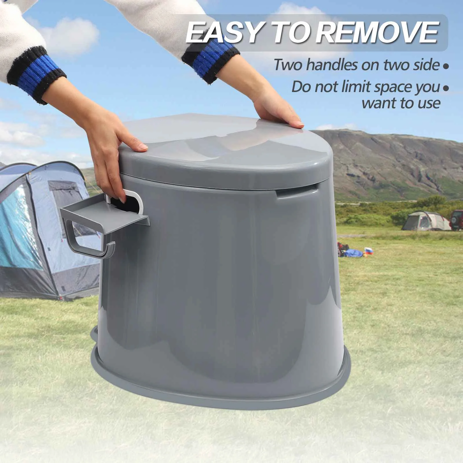 Портативное сиденье для унитаза bvвечерvia кемпинга пожилых людей компостный