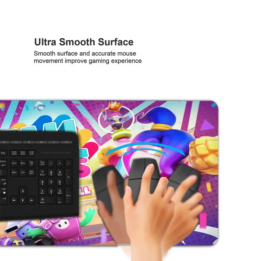 Фото Коврик для мыши Fall Guys Ultimate Knockout, большой 600x300 мм, настольный коврик для ПК, игровой, с высококачественной печатью. №3