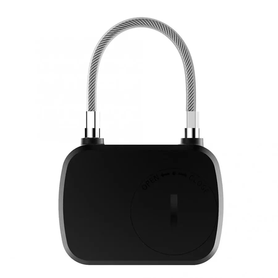 Fingerprint Padlock Portable Lock Smart Keyless Anti-Theft LED for Travel Suitcase Backpacks | Обустройство дома