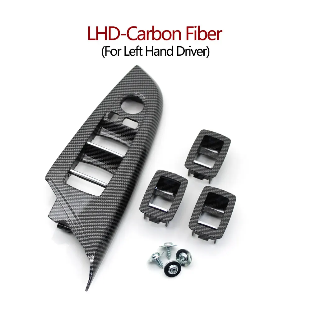 

LHD RHD салон автомобиля передняя задняя дверь окно подъемный переключатель крышка отделка украшение внешняя рамка замена для BMW X3 F25 2011-2017