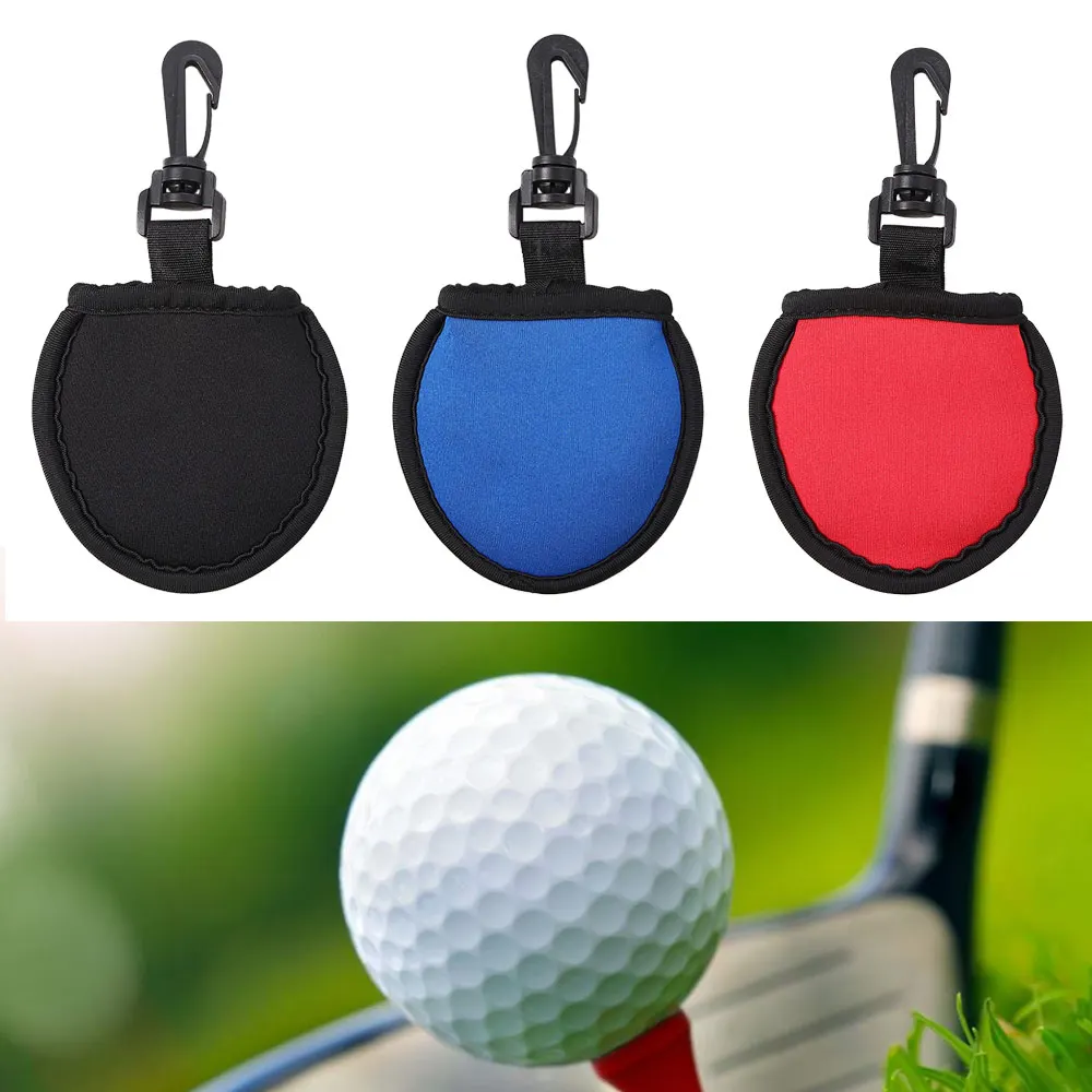 

Golf Ball Dirt Wiping Pocket With Clip Golf Balls Cleaning Tool Portable Golf Ball Washer Pouch Outdoor Golf Sports Accessories