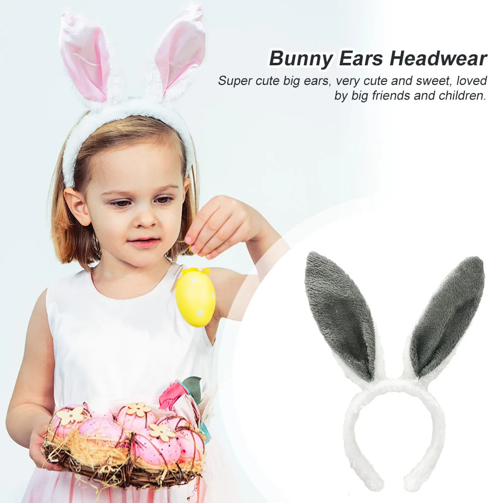 

Plush Bunny Ears Headwear Soft Cute Rabbit Ears Cosplay Headband for Kids Adults Party Decoration Supplies Favor For Kids Gifts