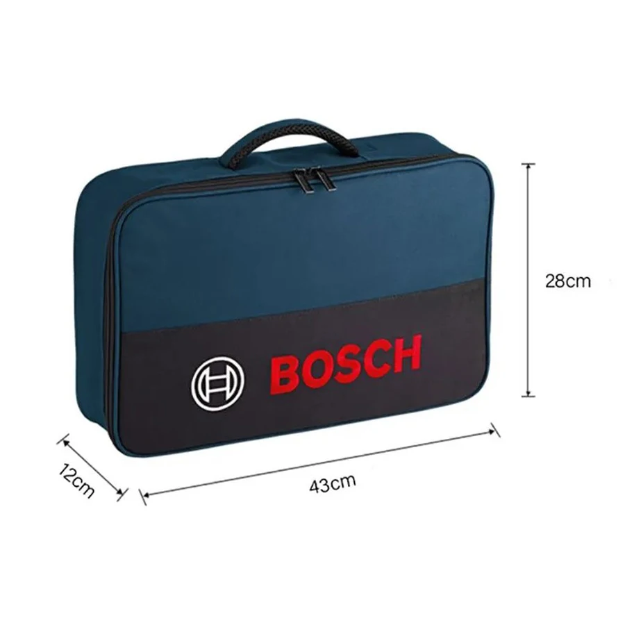 BOSCH 1600A003BH Multifunctional Canvas Tool Bag 43*28*12см Portable Drill Bit and Screwdriver Storage Accessories