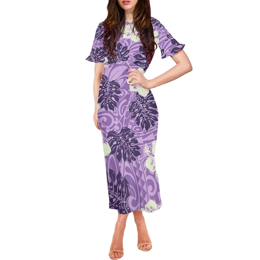 Оптовые цены вечернее платье полинезийские племенные самоанские платья средней