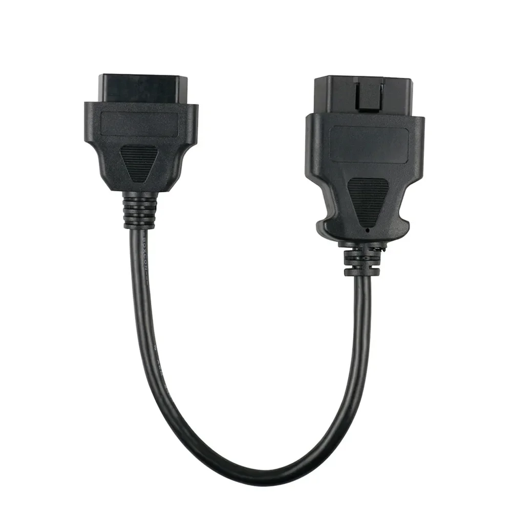 OBD2 30 см удлинительный кабель диагностический папа на 16-контактный разъем мама