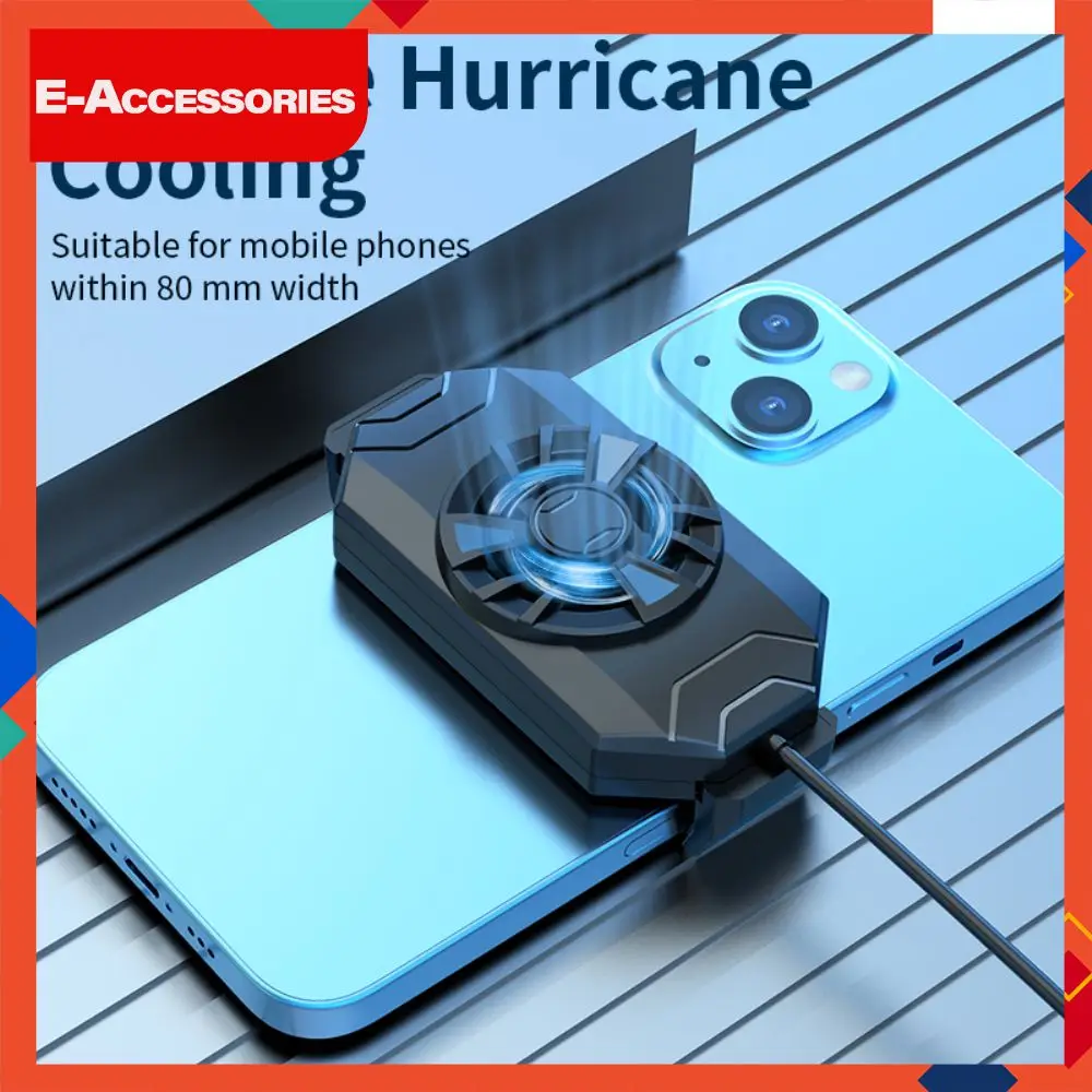 

Fast Cooling Mobile Phone Radiator Air-cooled Mute Mobile Game Radiator S1 Portable Live Streaming Heat Dissipation Back Clip