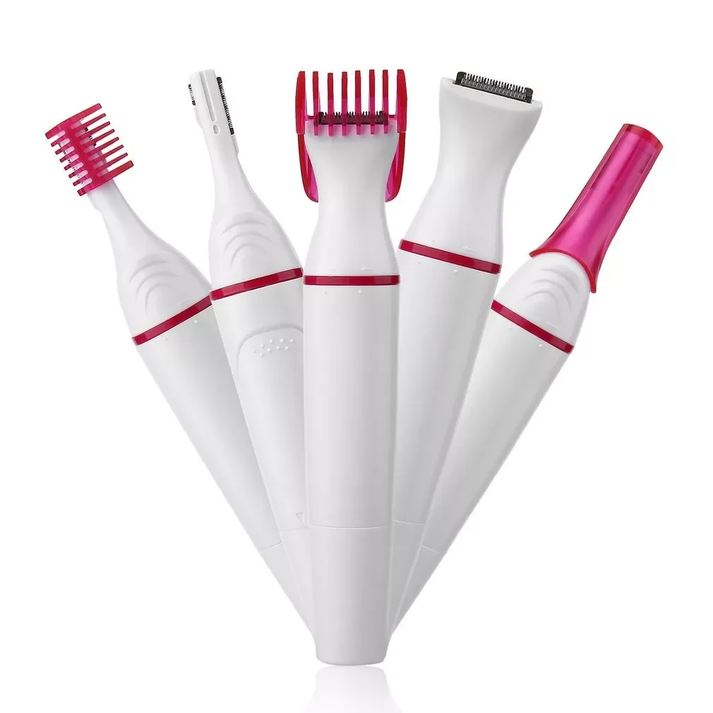 

5 in 1 Multifunction Women Hair Removal Electric Shaping Female Shaving Machine Mini Shaver Trimmer Razor For Eyebrow Underarm