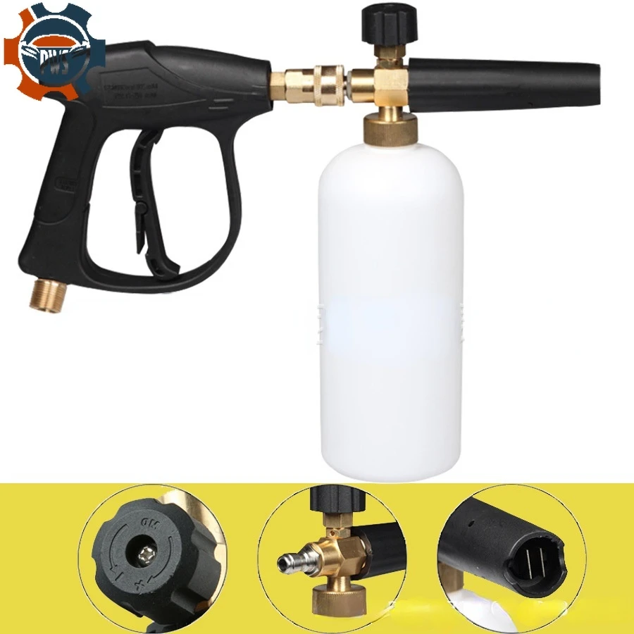 

Washing Machine High-Pressure Foam Pot Copper PA Pot Fan-Shaped Car Wash Water Gun Set foam Gun Head