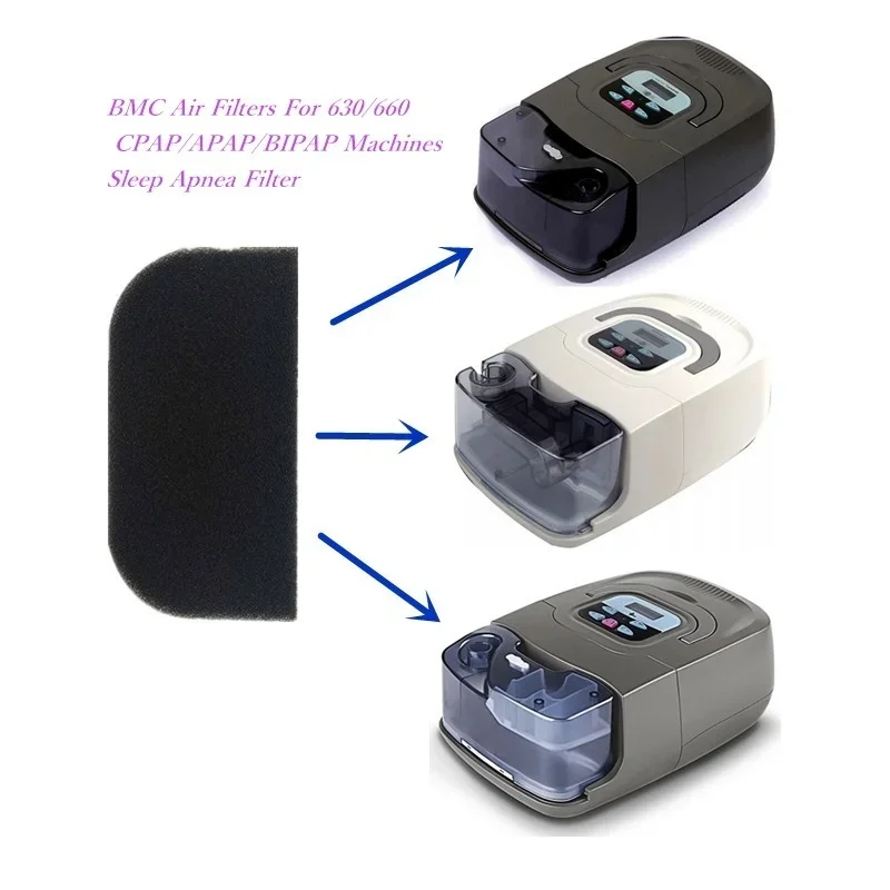 Фото 12 шт. воздушные фильтры для BMC 630/660 CPAP APAP BPAP фильтр для апноэ во сне, замена фильтра для непрерывной положительной терапии давлением дыхательных путей №3