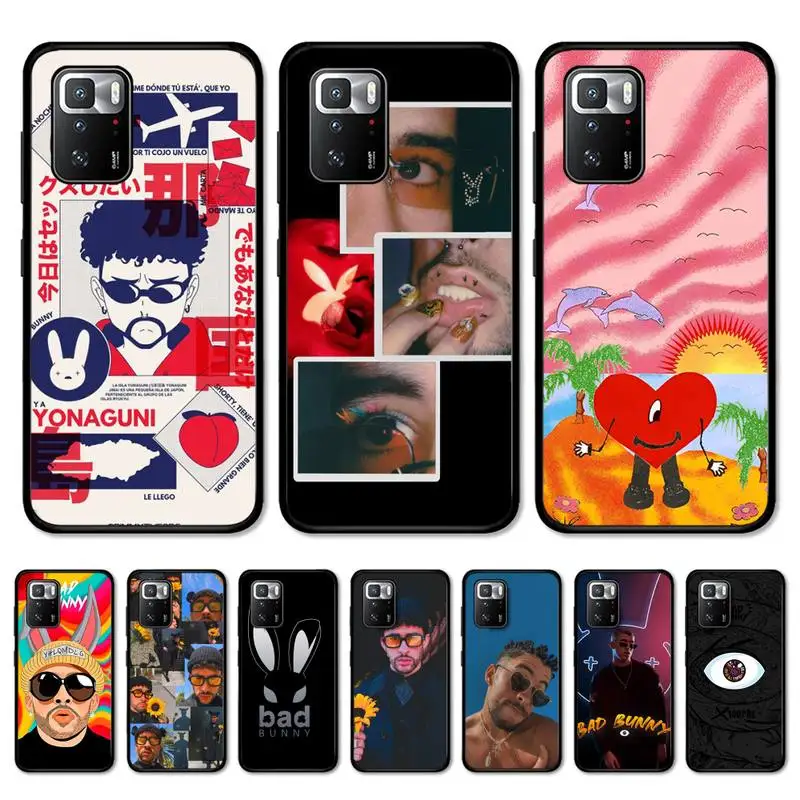 

Bad Bunny Phone Case for Redmi 5 6 7 8 9 A 5plus K20 4X S2 GO 6 K30 pro