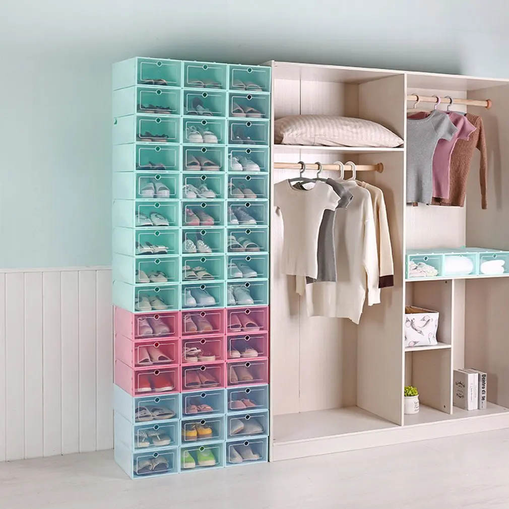 

1730-NEW HIGH QUALITY storage box can be superimposed combination shoe cabinet Clamshell
