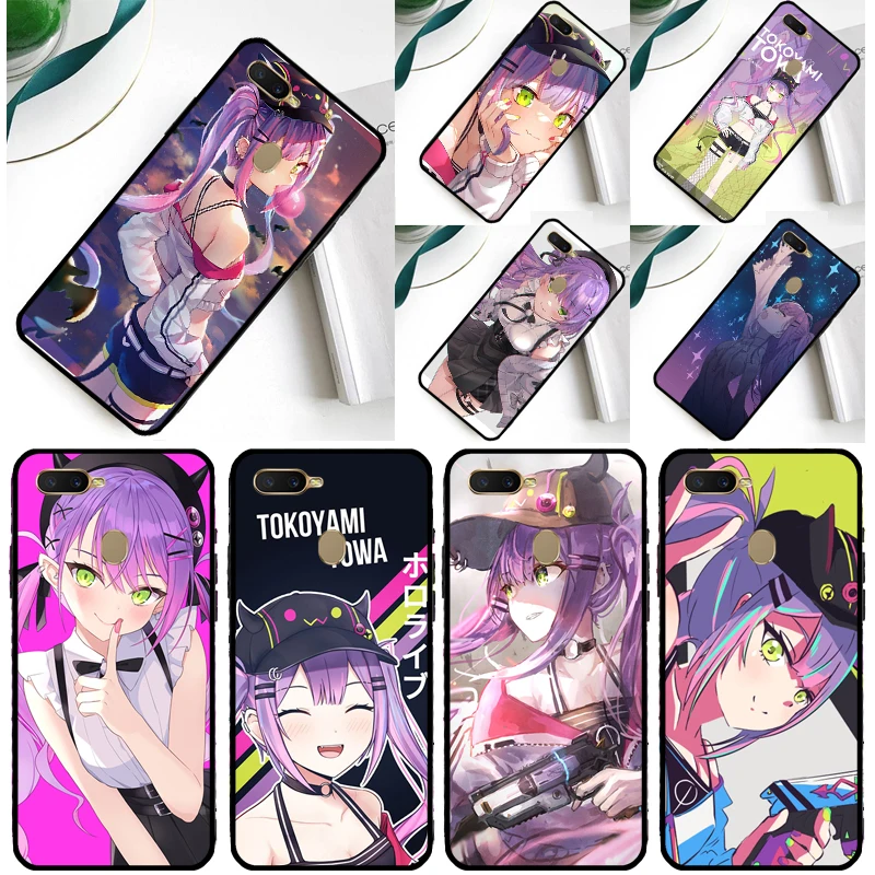 Чехол Tokoyami Towa Hololive для OPPO A5 A9 A31 A53 A53S A1K A15 A16 A52 A72 A83 A91 A93 A54 A74 A94, чехлы