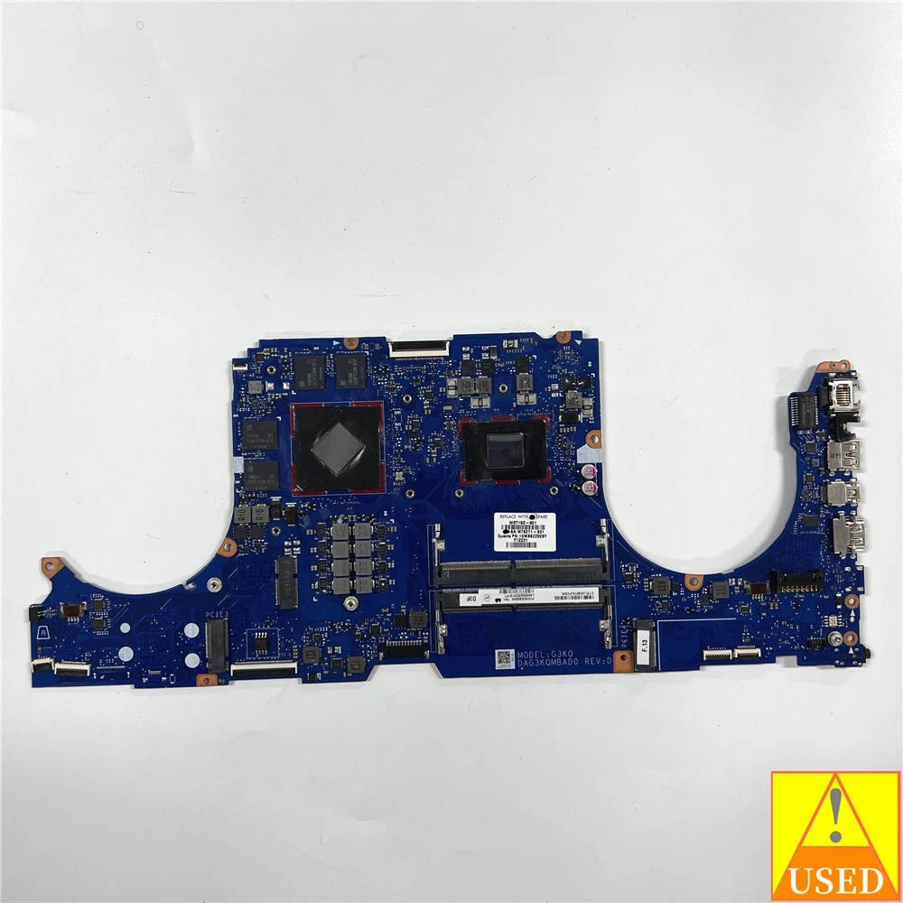 

Бывшая в употреблении материнская плата для ноутбука, системная плата для HP Omen 16-C R7 5800H RX6600M 8 ГБ, полностью протестирована и работает идеально