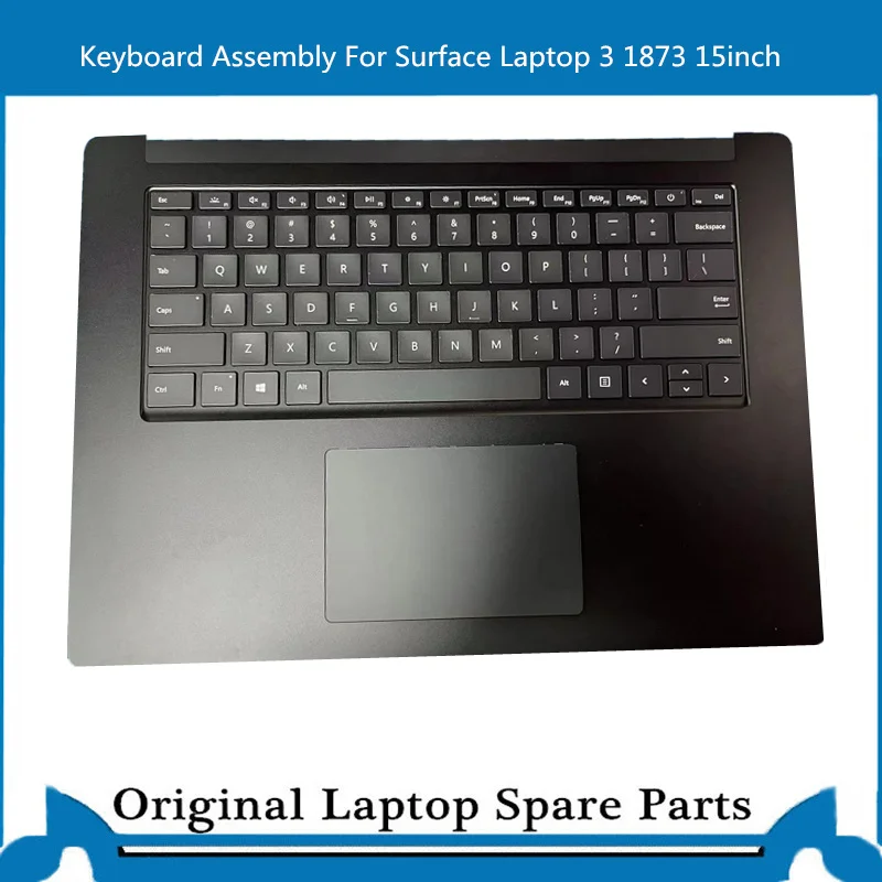 Фото Оригинальный топкейс для Microsoft Surface Laptop 3 1873 1872 с клавиатурой и тачпадом, раскладка UK/US, 15 дюймов №1