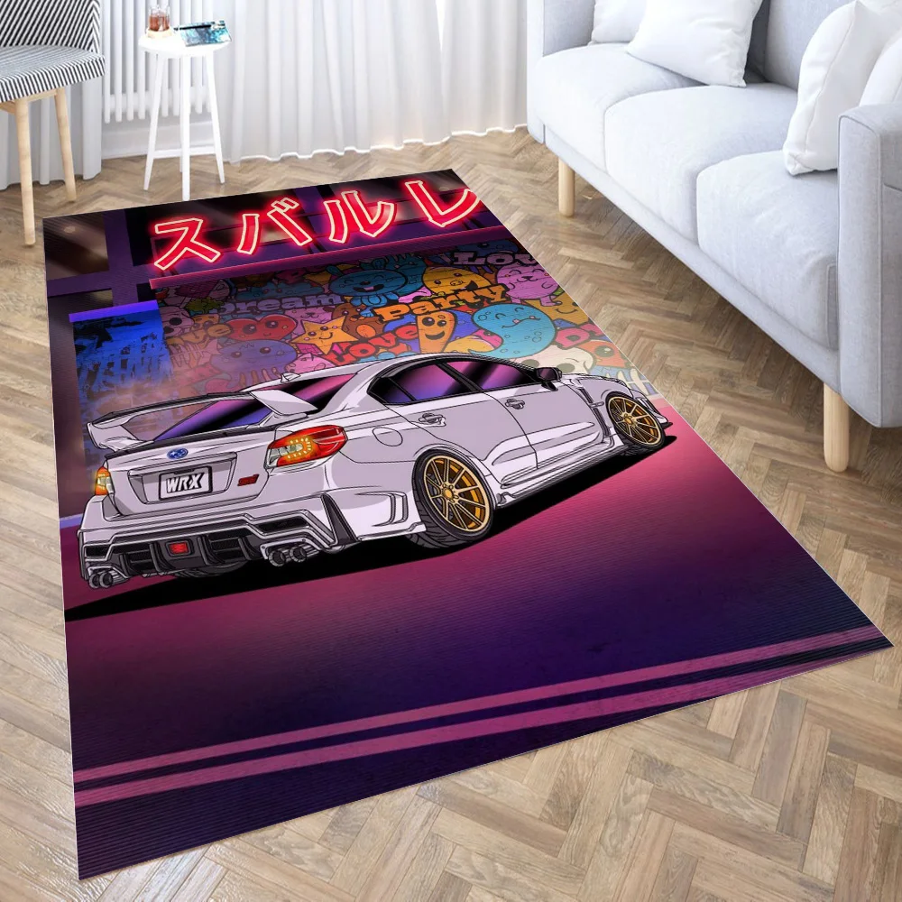 

WRX Neon Street Carpet Living Room Large Area Rugs Bedroom Carpet Modern Home Living Room Decoration Floor Lounge Rug