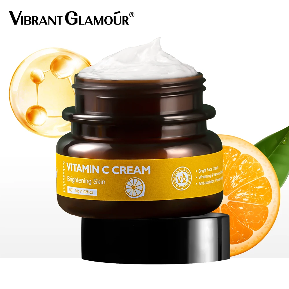 

Vitamina C Face Whitening Serum Cream Moisturizer Anti Age Melasma Remover Creme Blanchissante Visage Vitamins Illuminante Viso
